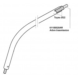 61150020AR Arbre de transmission