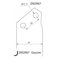 RDR67 – Bêche gauche RD85/105/125 