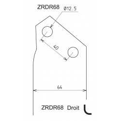ZRDR68 – Bêche droite RD85/105/125 