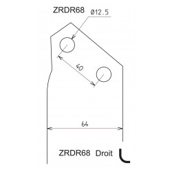 RDR68 – Bêche droite RD85/105/125 