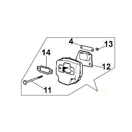 094600176 - POT ECHAPPEMENT - OLEOMAC