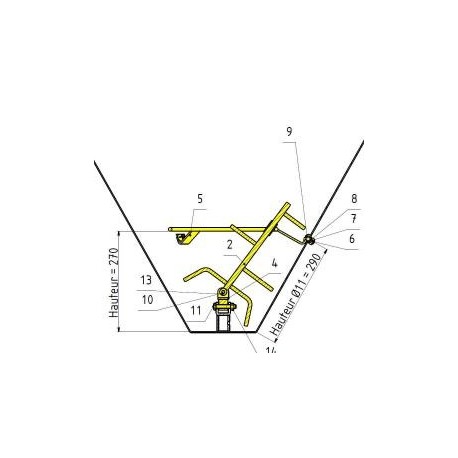 Agitateur sel articulé pour EM3PS200/340