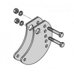 JEU 2 FLANCS + 2 VIS H12X60/30