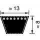 A44 - Courroie trapézoïdale A44 13x1120 LI
