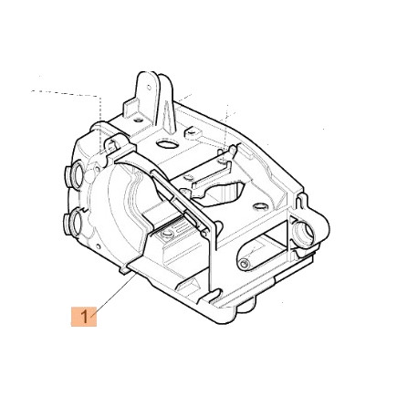 50160242R -  CARTER MOTEUR GRIS